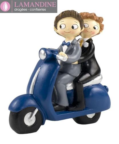 mariés hommes scooter
