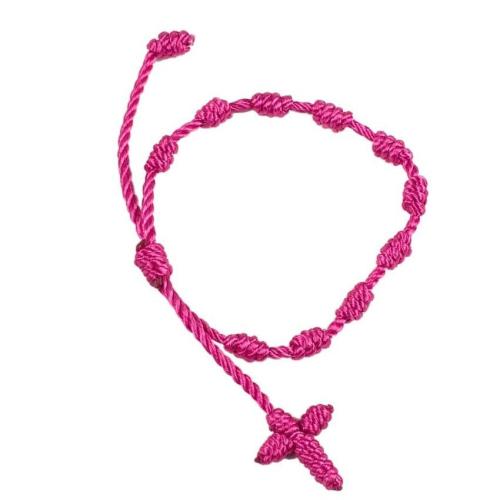bracelet rosaire rose- lamandine confiserie